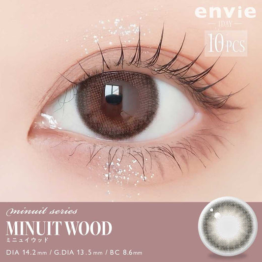 Envie Minuit series daily disposable MINUIT WOOD contact lenses 10 Pieces