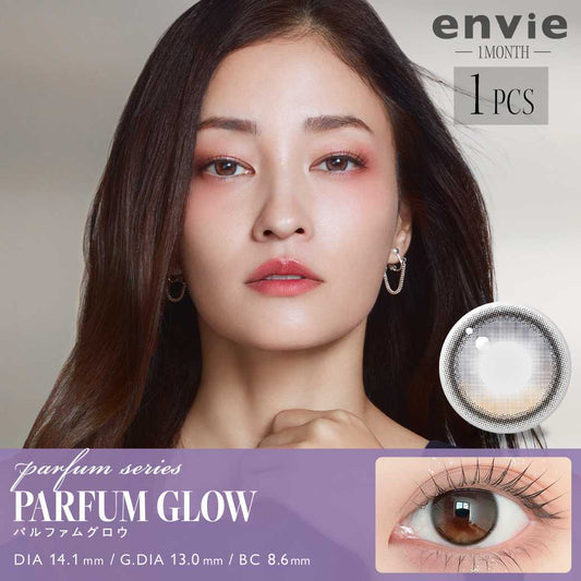 envie parfum series Monthly Disposable PARFUM GLOW Colored Contact Lenses 1pc
