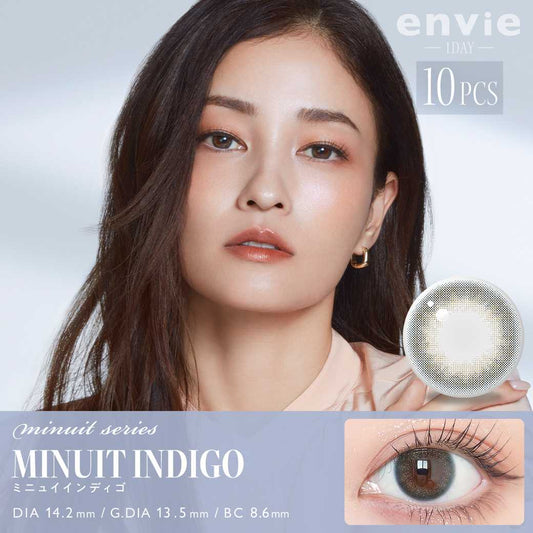 envie minuit series daily disposable MINUIT INDIGO contact lenses 10 pieces