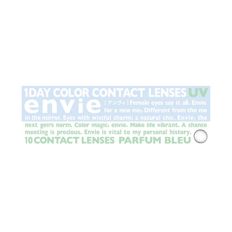 Envie Parfum Series Daily Disposable PARFUM BLEU Colored Contact Lenses 10 Pieces