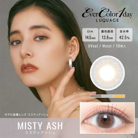 Aisei-EverColor1dayLuquage   10pcs./BOX Daily Misty Ash